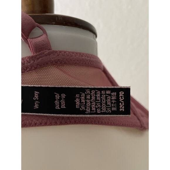 Victoria's Secret Bra Lingerie Push Up Lace Eyelash Velvet - Picture 11 of 11